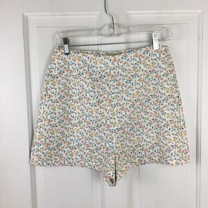 Byrdie Golf Shorts Womens Small Social Wear Mod Floral Hi Rise + Pockets